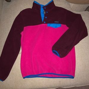 Pink/Maroon/Blue Patagonia pullover